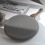 Crepe Pan with Wooden Handle For Authentic Crepes