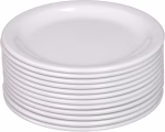 White Melamine Round Plate – Durable, Stylish for Everyday Use
