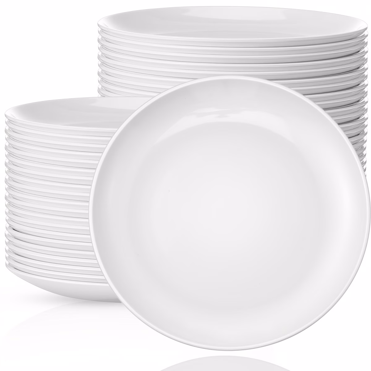 White Melamine Round Plate – Durable, Stylish for Everyday Use