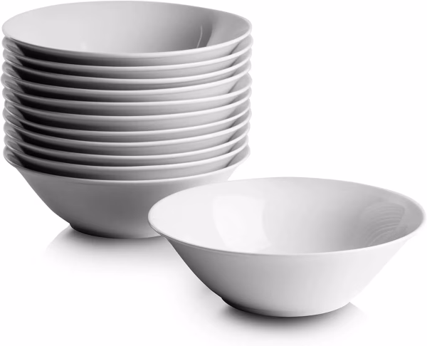 White Melamine Soup Bowl – Durable for Everyday & Professional Use