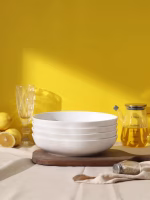 White Melamine Wide Soup Bowl – Elegant, Durable & Versatile for Every Kitchen
