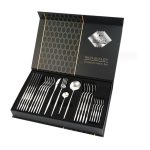 24pcs Silver Cutlery Set in a Box – Timeless Style for Every Kitchen