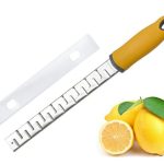 Cheese Grater and Lemon Zester Stainless Steel with Nonslip Ergonomic Handle