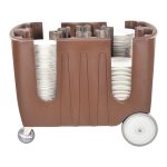 Heavy Duty Plate Trolley Dish Caddy - Efficient Plate Storage