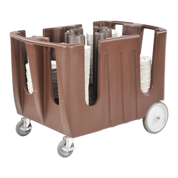 Heavy Duty Plate Trolley Dish Caddy - Efficient Plate Storage