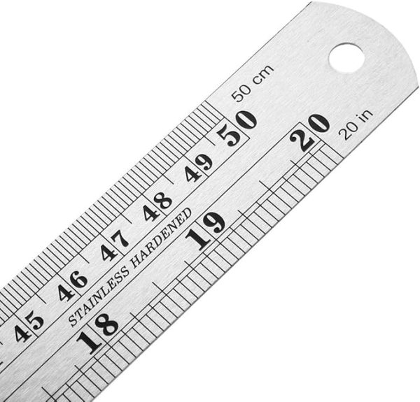Stainless Steel Dough Precision Ruler – 50cm (20 Inch)