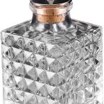270ml Diamond Glass Bitters Bottle – Square, Leakproof & Stylish