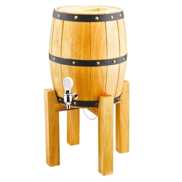 3L Wooden Beverage Dispenser – Juice & Beer Tap