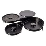 3-Tier Collapsible Bar Glass Rimmer – Cocktail Garnish Tool