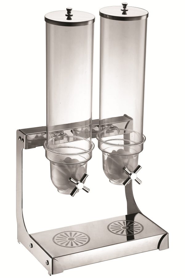 Industrial Double Cereal Dispenser – 4L x 2 | Durable, Hygienic