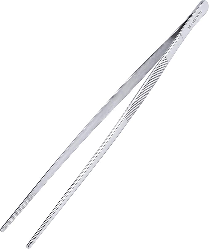 Stainless Steel Kitchen Tongs – Precision Tweezer Tool for Professional Control