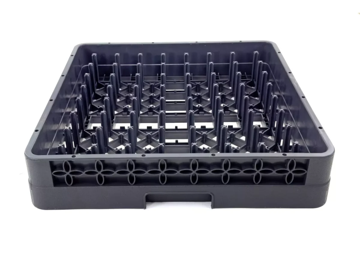 25 Peg Plastic Plate Storage Rack – Durable Kitchen Crate ii