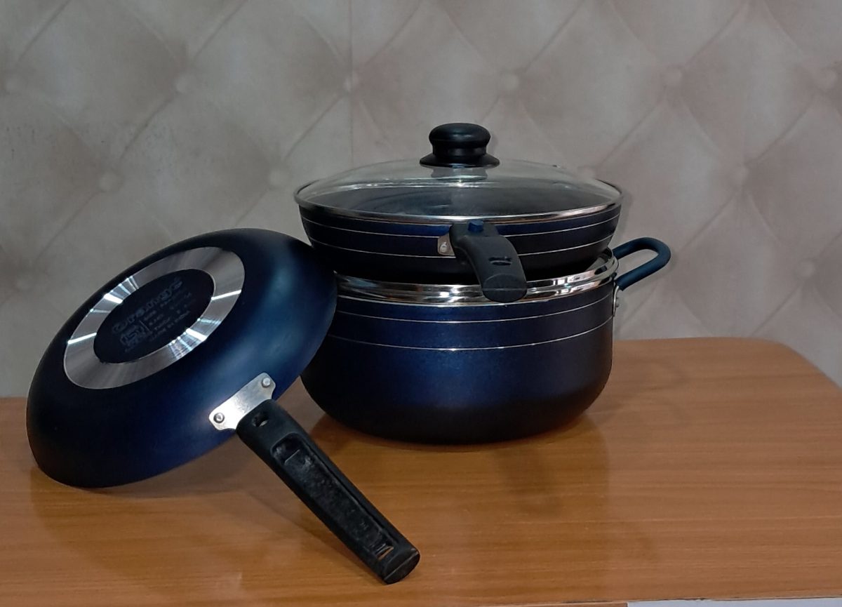 5pcs Nonstick Aluminum Cookware Set by Orange Brand – Pot, Saucepan & Frypan ii