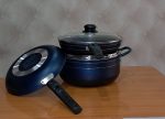 5pcs Nonstick Aluminum Cookware Set by Orange Brand – Pot, Saucepan & Frypan ii