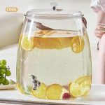 Acrylic Juice Beverage Dispenser – With Handle & Steel Stand i
