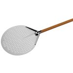 Aluminum Pizza Peel 12" Perforated Blade & 32" Wooden Handle