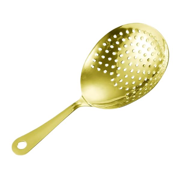 Gold Julep Strainer – Premium Cocktail Bar Tool for Mixology