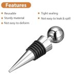 Stainless Steel Wine Stopper – Reusable, Leak-Proof, 1pc i