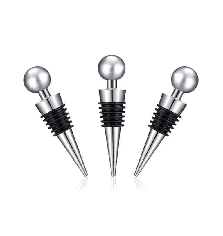 Stainless Steel Wine Stopper – Reusable, Leak-Proof, 1pc