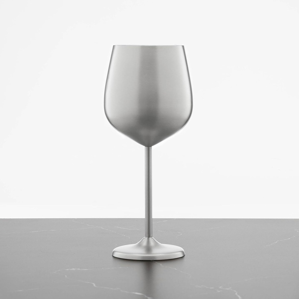 81 oz Brushed Silver Wine Glass – Luxury All-Purpose Design iii 81 oz Brushed Silver Wine Glass – Luxury All-Purpose Design iii