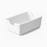 Porcelain Sugar Sachet Holder – Elegant White Tabletop Accessory