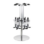 Rotating 6 Bottle Liquor Shot Dispenser – Bar & Party Stand i