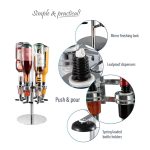 Rotating 6 Bottle Liquor Shot Dispenser – Bar & Party Stand ii