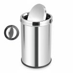 Swing Lid Stainless Steel Bin – Durable, Hygienic & Modern