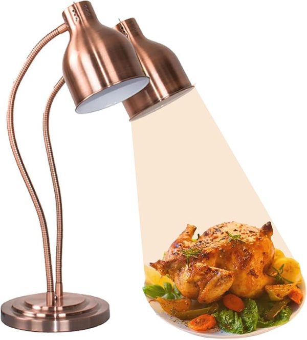 Bronze Double Food Heat Lamp Warmer – Buffet & Catering Use