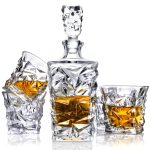 7 Piece Whiskey Decanter Set – Luxury Crystal Glass Gift Box