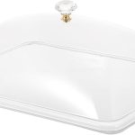 Acrylic Food Tray Cover – Transparent Square Cake & Plate Lid