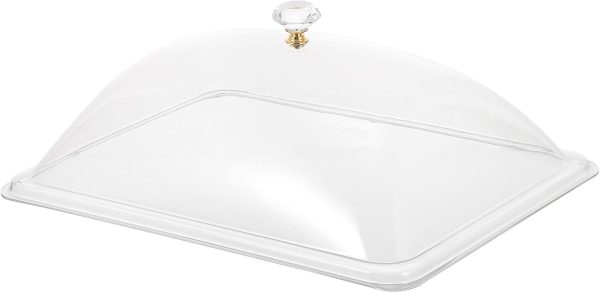 Acrylic Food Tray Cover – Transparent Square Cake & Plate Lid
