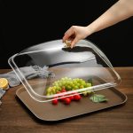 Acrylic Food Tray Cover – Transparent Square Cake & Plate Lid ii
