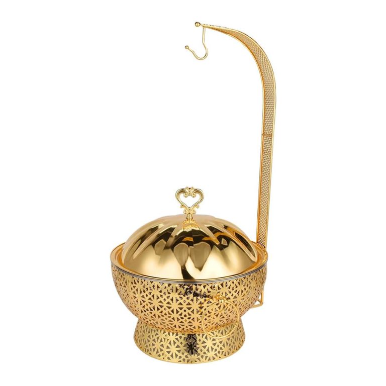 Gold Hanging Round Chafing Dish 7.5L – For Hotels & Homes