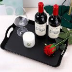 Nonskid Ceramic Serving Tray with Handles – For Hotels & Homes i