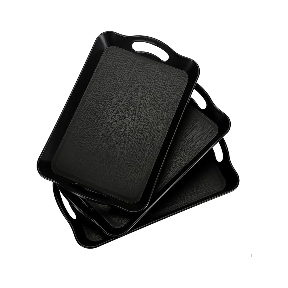 Nonskid Ceramic Serving Tray with Handles – For Hotels & Homes Nonskid Ceramic Serving Tray with Handles – For Hotels & Homes