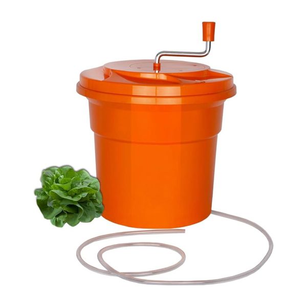 25L Professional Salad Spinner for Hotels Kitchens & Homes (orange)
