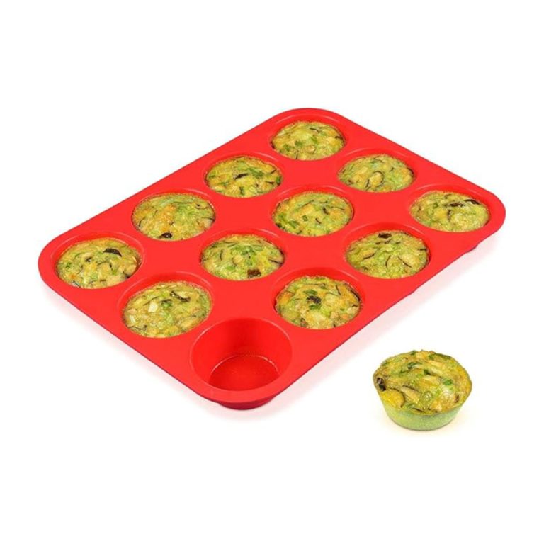 Silicone 12 Cup Cupcake Pan – For Hotels, Homes & Kitchens