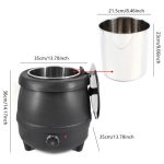 10L Electric Soup Kettle Warmer – Stainless Steel for Hotels & Homes i