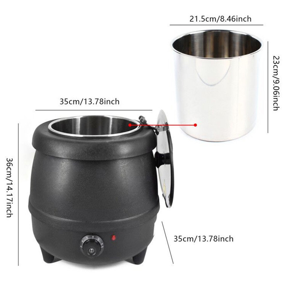 10L Electric Soup Kettle Warmer – Stainless Steel for Hotels & Homes i 10L Electric Soup Kettle Warmer – Stainless Steel for Hotels & Homes i
