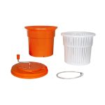 25L Professional Salad Spinner for Hotels Kitchens & Homes (orange) i