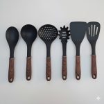 7pcs Nonstick Cooking Spoon Set with Wooden Handle – For Homes & Hotels i