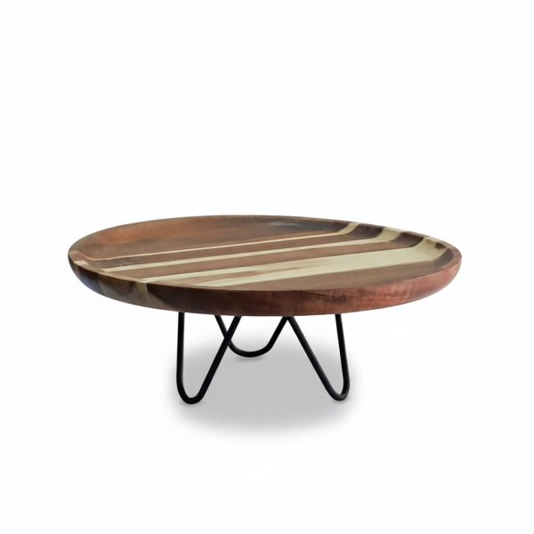 30cm Acacia Wood Food Display Stand – For Hotels & Homes