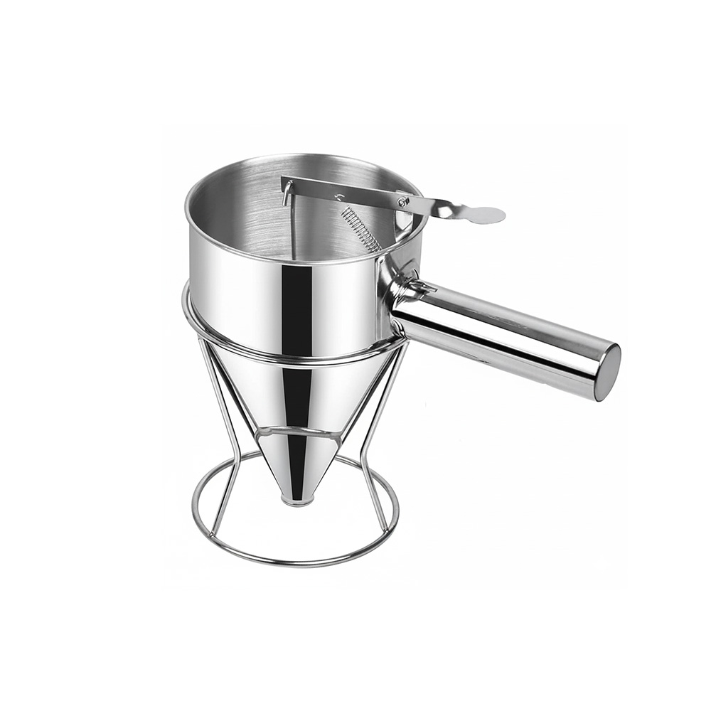 Stainless Steel Batter Dispenser with Stand – For Pancakes, Waffles & Cupcakes (Home & Bakery Use) Stainless Steel Batter Dispenser with Stand – For Pancakes, Waffles & Cupcakes (Home & Bakery Use)