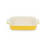 Yellow Enamel Baking Dish 30×20cm – Stylish Oven-Safe Tray for Homes & Kitchens