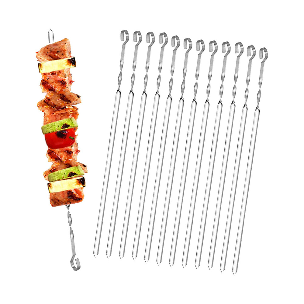 18" Stainless Steel BBQ Kebab Skewers – 6-Piece Set for Homes, Hotels & Grill Restaurants 18" Stainless Steel BBQ Kebab Skewers – 6-Piece Set for Homes, Hotels & Grill Restaurants