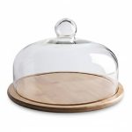 Wooden Pizza Display Tray with Acrylic Lid – For Hotels & Homes