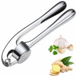 Heavy-Duty Stainless Steel Garlic Press for Homes & Hotels i