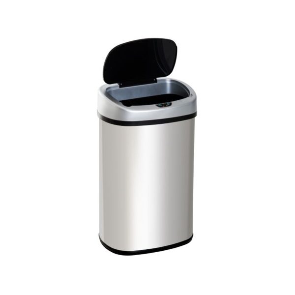 Sensor Stainless Steel Trash Bin – Touchless Smart Waste Bin for Homes, Hotels & Offices