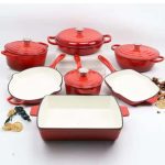 11pcs Cast Iron Cookware Set for Homes & Hotels